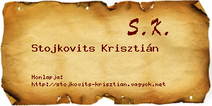 Stojkovits Krisztián névjegykártya